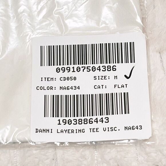 J.Crew Drapey T-shirt top Ivory Size M NWT - Picture 7 of 9